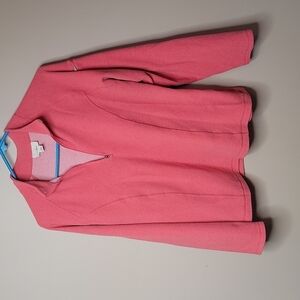 LL Bean 1/4 Zip Fleece Top Size Large